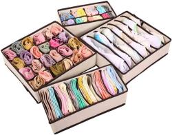 Timelesstools 4 részes tárolódoboz szett-bézs