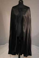  Fekete selyem köpeny (120 cm hosszú)