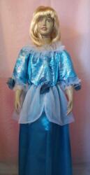  Kék, török hercegnő gyerek farsangi jelmez (116-os méret)