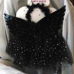  Szoknyás fekete angyal szett