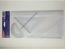  Vonalzó készlet, 4 db-os, 30 cm-es vonalzóval, Nebulo (VK-4-30)