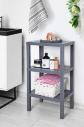 Sev Plastic Tároló polc műanyag 3 szintes 380x330x720mm Szín: Szürke