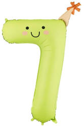 Partydeco Számos lufi 34" 86cm óriás színes szám, számjegy 7-es (LUFI514429)