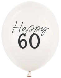 Partydeco Szám, Számos lufi 11" 28cm 6db 60-as lufi, Happy 60 (LUFI978888)