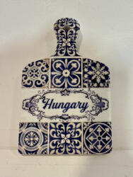  Hungary kék-fehér kerámia hűtőmágnes (639671)