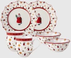 Villeroy & Boch V&B Toy's Delight Anniversary reggeliző szett 2személyes 6részes, Télapó (14-8585-7280)