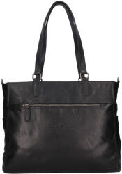 Greenwood Női bőr válltáska Greenwood Mila - fekete