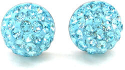 HÉRA bedugós fülbevaló (light turquoise 10 mm-es) (2022042001)