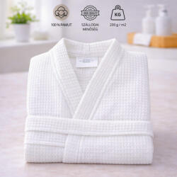 Kartaltex Darázs mintás köntös - Felnőtt - 4XL - fehér - Szálloda minőségű