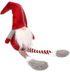 Procart Elf decorativ 50 cm, jucarie Craciun, material textil, rosu (PZ22-RED)