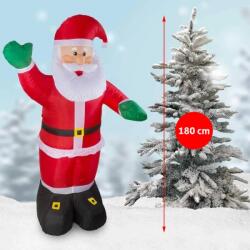 Procart Figurina Mos Craciun gonflabil 180 cm, iluminat LED, pentru interior si exterior, ProCart (ZA122)