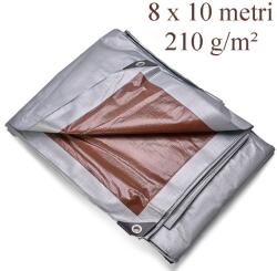 Procart Prelata 8x10 m, polietilena 210g/mp, impermeabila, protectie UV+, cu inele otel, rezistenta la inghet (10.210.810)