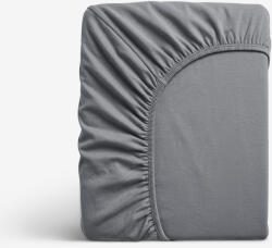 Goldea cearceaf de pat cu elastic din jersey - gri închis 90 x 200 cm