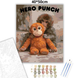  Együtt erősebbek vagyunk - Punch - számfestő készlet - 60×70 cm (Keretre feszítve)