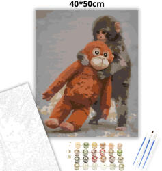  Soha nem engedlek - Punch - számfestő készlet - 80×100 cm (Keretre feszítve)