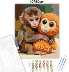  Világ kis kedvence - Punch - számfestő készlet - 60×70 cm (Keret nélkül)