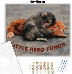  Biztonságban - Punch álma - számfestő készlet - 60×70 cm (Keretre feszítve)