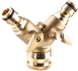 TopGarden Разклонител-бърза връзка, 3/4", 1/2" вътрешна резба, месинг tg