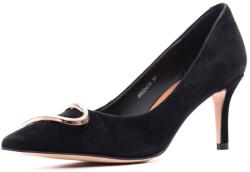 Epica Pantofi dama din piele intoarsa, Epica JIJI50047A 01-I, negru