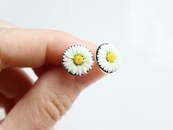 Atellier Wearable Art Cercei Daisy Dream pe suport din argint - cercei argint