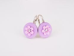 Atellier Wearable Art Cercei din argint Colours pentru copii - mov