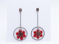 Atellier Wearable Art Cercei Snow Fairy pe suport din inox