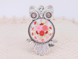 Atellier Wearable Art Pandantiv Bufniță cu flori