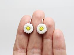 Atellier Wearable Art Cercei Daisy Dream pe suport din argint - cercei cu tortițe argint