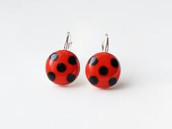 Atellier Wearable Art Cercei Ladybug - Argint