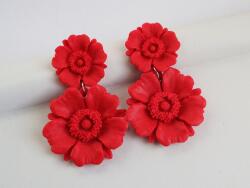 Atellier Wearable Art Cercei Floralia - roșu