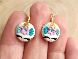 Atellier Wearable Art Cercei Happy Unicorn - Argint placat cu aur