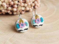 Atellier Wearable Art Cercei Happy Unicorn - Argint tortițe scurte