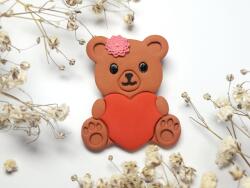 Atellier Wearable Art Broșă mărțișor Ursuleț