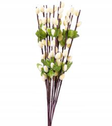 Dalia-RP Cica alap ágon 30cm 12 db krémszínű (bazie sztuczne dekoracja)