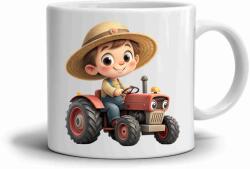  Fehér kerámia bögre 330ml képpel - praktikus gazda 2 (HRNEK-90X82-BILY-257)