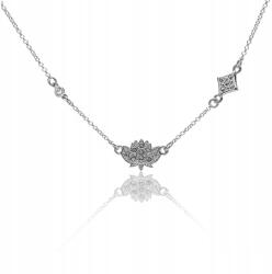 Astyle Rodiumozott ezüst lótuszvirág nyaklánc