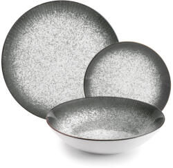 Ibili Set vesela Ibili Loira, portelan, 12 piese, alb gri (IB-693570) Serviciu de masa