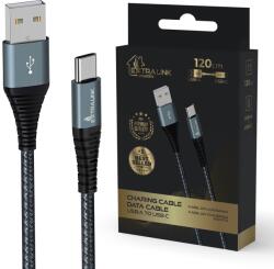 Extralink Smart Life USB Type-A to Type-C Cable, Black, 120cm (CABESL08)