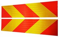 Cridem Placi identificare din metal pentru vehicule grele-lungi (dungi) 2buc - Galben/Portocaliu