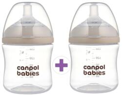 Canpol babies Промо комплект бебешки шишета Canpol - Natural Shape, 0 м+, 2 х 150 ml (2x 35/400) - baby