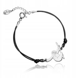 Astyle Lajhár zsinóros karkötő, ezüst