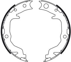 TRW GS8783 Fékpofaszett, rögzítőfékhez