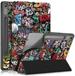  Patte intelligens záró tok Lenovo Tab P12 táblagéphez - graffiti (660204151B)