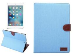  Jeans textil/PU bőr tok iPad Air 2 készülékhez - világoskék (10117567A)