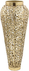Keskor Vază Decorativă Metalic Auriu 95572 22x22x56cm 1buc (95572)