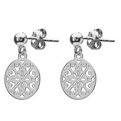 Astyle Ezüst rozetta karika fülbevaló