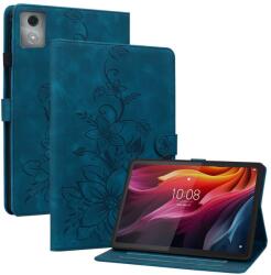  Virágok záró tok Lenovo Tab K11 Plus-hoz - kék (6602007023F)