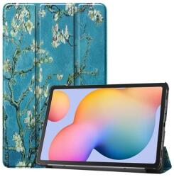 Patte pozicionálható táblagép tok Samsung Galaxy Tab S6 Lite 10.4 - szilvavirágok (101226304D)