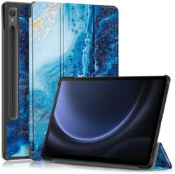  Nyomtatás intelligens záró tok Samsung Galaxy Tab S9 FE/Tab S10 FE - tengeri hullámok (660204454A)