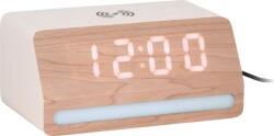 Karlsson Ceas deșteptător retro LED, cu încărcare inductivă, alb (KA6078WH)